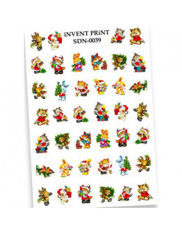 iNVENT PRiNT, Слайдер-дизайн «Новый год. Зима. Зверята» №SDN-39