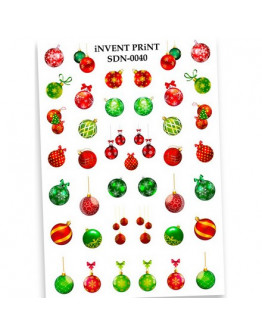 iNVENT PRiNT, Слайдер-дизайн «Новый год. Зима. Игрушки. Шары» №SDN-40