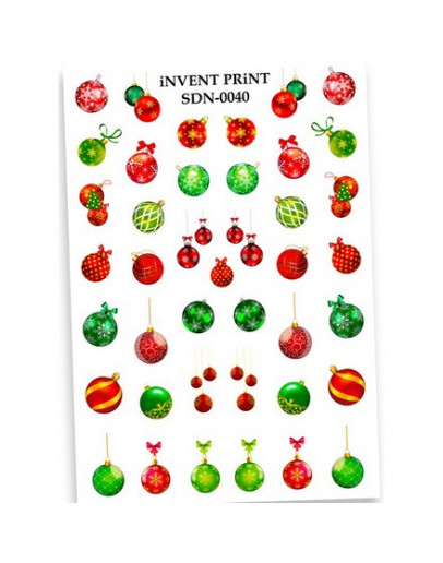 iNVENT PRiNT, Слайдер-дизайн «Новый год. Зима. Игрушки. Шары» №SDN-40