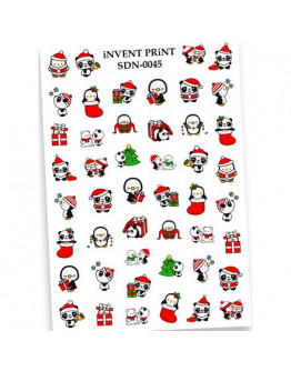iNVENT PRiNT, Слайдер-дизайн «Новый год. Зима. Панды. Пингвины» №SDN-45