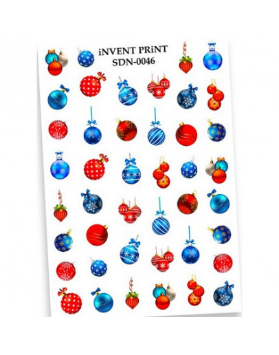 iNVENT PRiNT, Слайдер-дизайн «Новый год. Зима. Игрушки. Шары» №SDN-46