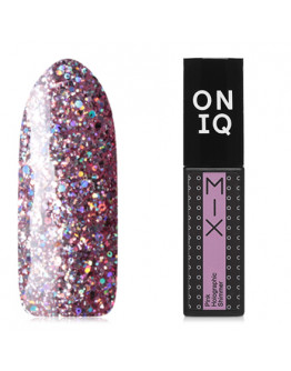 ONIQ, Гель-лак Mix №102s, Pink Holographic Shimmer