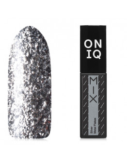 ONIQ, Гель-лак Mix №106, Silver Metal Flakes