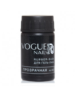 Vogue Nails, База для гель-лака Rubber, прозрачная, 14 мл