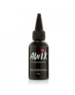 AWIX Professional, Основа для гель-лака Rubber Middle, 50 г
