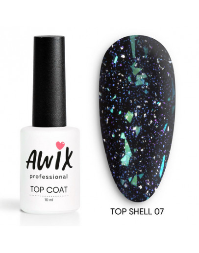 AWIX Professional, Топ для гель-лака Shell №07, 10 мл
