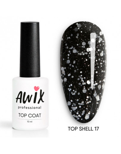AWIX Professional, Топ для гель-лака Shell №17, 10 мл