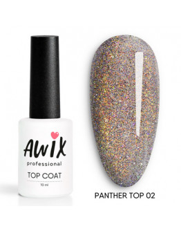 AWIX Professional, Топ для гель-лака Panther №02, 10 мл