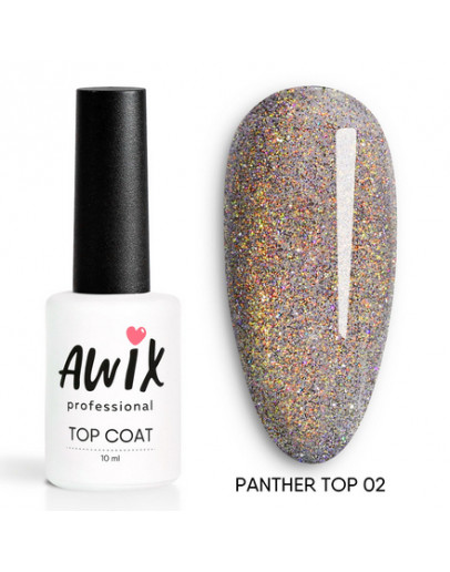 AWIX Professional, Топ для гель-лака Panther №02, 10 мл