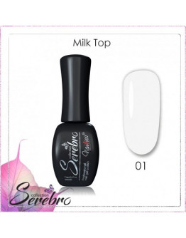 Serebro, Топ для гель-лака Milk №1, 11 мл