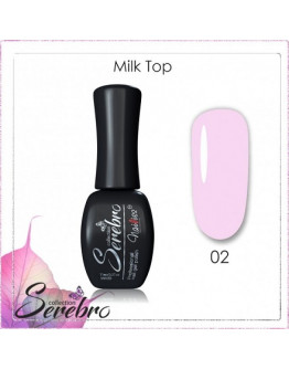 Serebro, Топ для гель-лака Milk №2, 11 мл