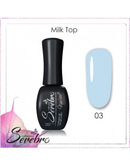 Serebro, Топ для гель-лака Milk №3, 11 мл