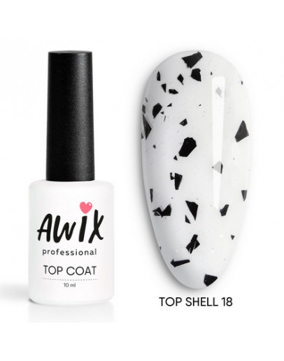 AWIX Professional, Топ для гель-лака Shell №18, 10 мл