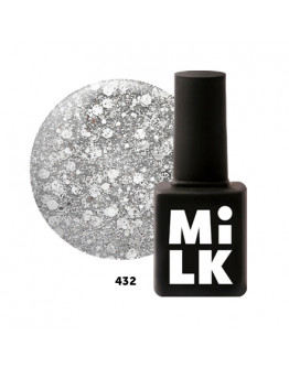 MilkGel, Гель-лак Shine Bright №432, Silver Nails