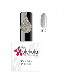 Molekula, Гель-лак Diamond №510, «Серебристый металлик»