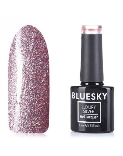 Bluesky, Гель-лак Luxury Silver №755