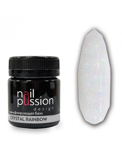 Nail Passion, Камуфлирующая база Crystal Rainbow, 50 мл