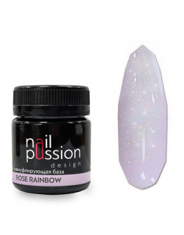 Nail Passion, Камуфлирующая база Rose Rainbow, 50 мл