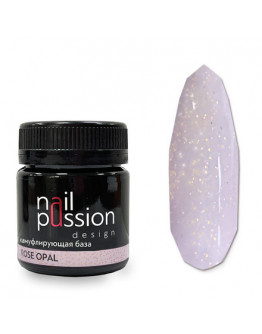 Nail Passion, Камуфлирующая база Rose Opal, 50 мл