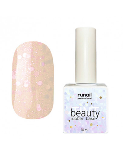 ruNail, Каучуковая база beautyTINT Glitter Mix №6771