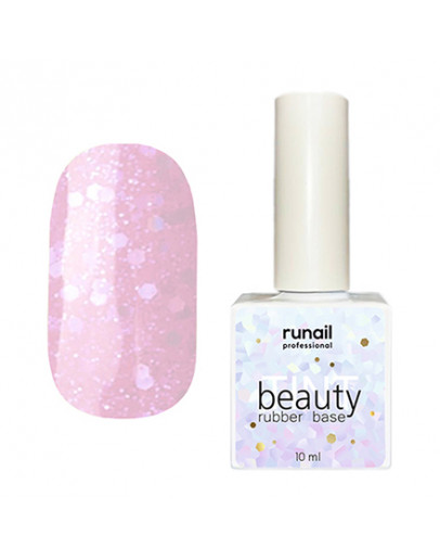 ruNail, Каучуковая база beautyTINT Glitter Mix №6774