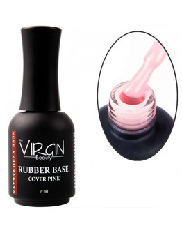 The Virgin Beauty, База для гель-лака Rubber Cover Pink, 17 мл