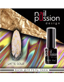 Nail Passion, База для гель-лака Latte Gold, 10 мл