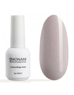 Monami Professional, База для гель-лака Camouflage, Violet Ice Shine