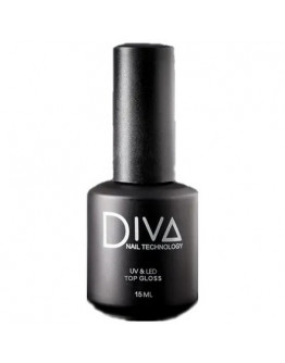 Diva Nail Technology, Топ для гель-лака Gloss, 15 мл
