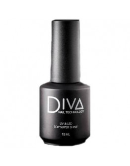 Diva Nail Technology, Топ для гель-лака Super Shine, 15 мл