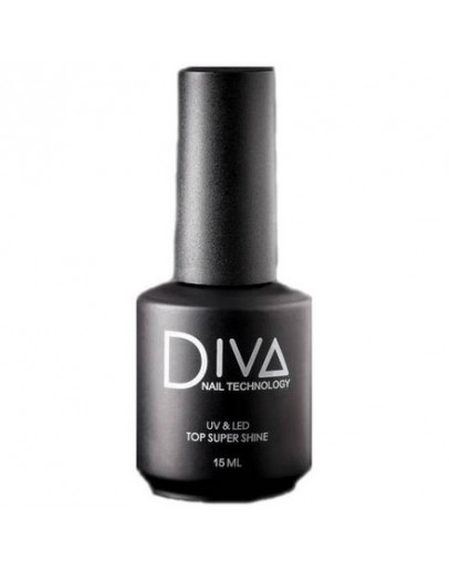Diva Nail Technology, Топ для гель-лака Super Shine, 15 мл