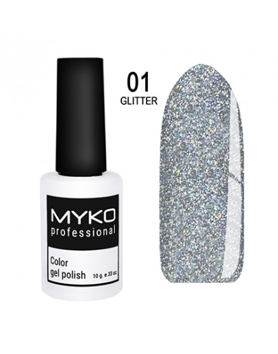 MYKO Professional, Гель-лак Glitter №01