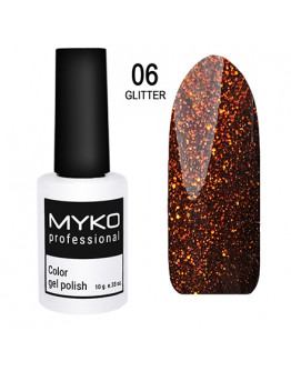 MYKO Professional, Гель-лак Glitter №06
