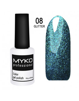 MYKO Professional, Гель-лак Glitter №08