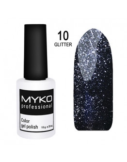 MYKO Professional, Гель-лак Glitter №10