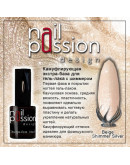 Nail Passion, База Beige Shimmer Silver, 10 мл