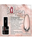 Nail Passion, База Pink Shimmer Silver, 10 мл