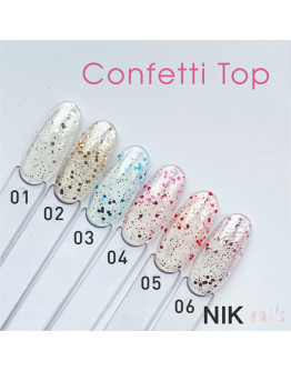 NIK Nails, Топ Confetti №02