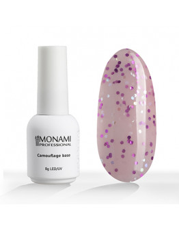 Monami Professional, База для гель-лака Camouflage, Pretty Pink