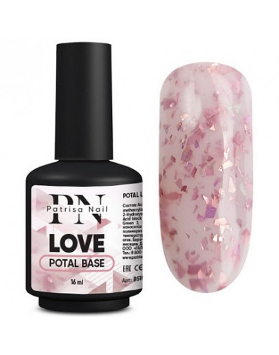 Patrisa Nail, Каучуковая база Potal Love, 16 мл