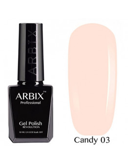 Arbix, Гель-лак Candy №03, Персиковый десерт