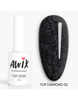 AWIX Professional, Топ для гель-лака Diamond №02, 10 мл