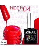 Xnail, База Neon №4, красная