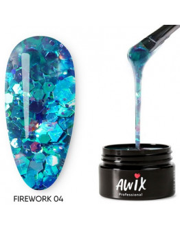AWIX Professional, Гель-лак Firework №04
