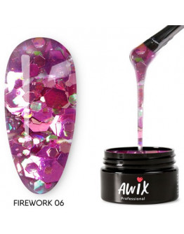 AWIX Professional, Гель-лак Firework №06