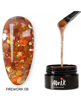 AWIX Professional, Гель-лак Firework №08