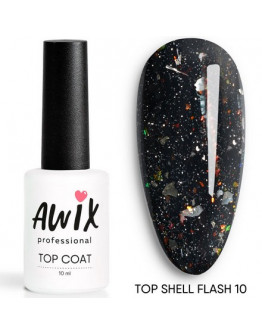 AWIX Professional, Топ для гель-лака Shell Flash №10