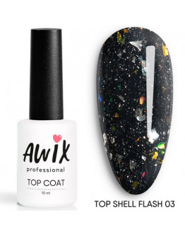 AWIX Professional, Топ для гель-лака Shell Flash №03
