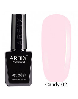 Arbix, Гель-лак Candy №02, Воздушный безе (УЦЕНКА)