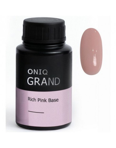 ONIQ, База Grand Rich Pink, 30 мл